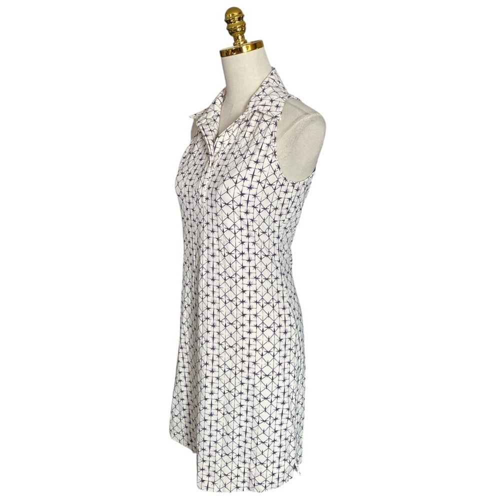 ELLIE KAI sleeveless knee-length collared neckline geometric print dress size 2 - Picture 3 of 9